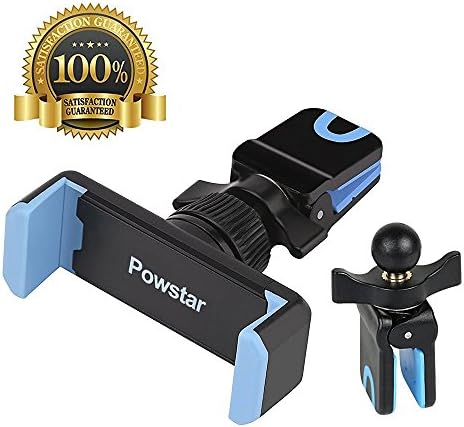 Car Mount,Powstar Universal Cell Phone Air Vent Car Mount Phone Holder Cradle for iPhone 7/6S/6/5S,7/6S Plus,Samsung Galaxy S7/S6/Edge, Note 5/4,Nexus, LG,HTC, Sony,other Smartphones&amp;GPS (Blue&amp;Black)