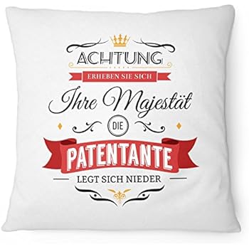 Fashionalarm Kissen Seine Majestät Der Patenonkel 40x40 Cm