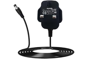 MyVolts 9V power supply adaptor compatible with TC-Helicon Mic Mechanic 2 Vocal effects - UK plug