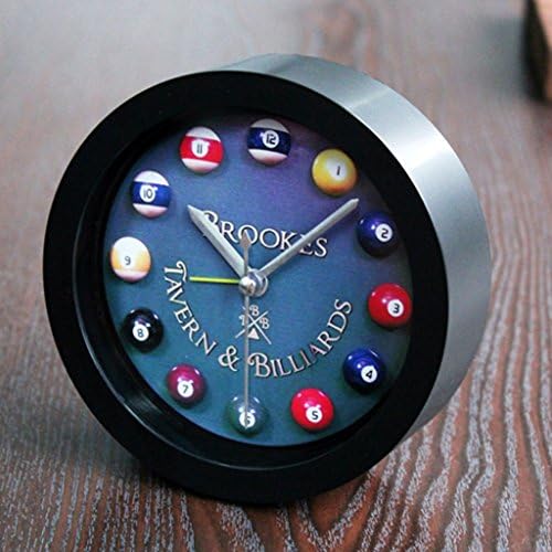 HOME Fashion Creative Billiard Alarm Clock Bedroom Study Children's Room Billiards Clock Halal Sleep Lazy Small Clocks And Watches Furnishings