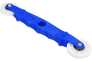 PATIKIL 1Pcs Herramientas de Rodillo Giratorio, LED Tira Canal Rodillo Herramienta Planas/U-Ranura Ruedas para 5-8mm Ancho LED Tira para Mosquiteras Sello de Puerta Ventana, Azul