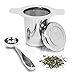 Produktbild Tea Infuser Strainer + Spoon by Bar Brat / Premium Micro Filter Stainless Steel Steeper / 110 Cocktail Shaker Ebook Included by Bar Brat