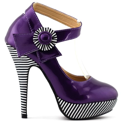 Show Story - Zapatos de Vestir Mujer, Morado (Violet - Grape), 35