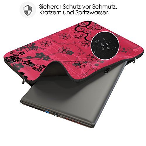 Sidorenko Schutzhülle für Laptops mit einer Bildschirmdiagonale von 38,1-39,6 cm (15-15,6 Zoll) neopren max. Geräteabmessungen 38 cm x 28 cm - 2