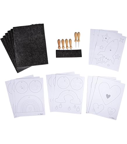 Cartes animaux à poinçonner - 10 cartes - Cartes à gratter et à poinçonner : révélez votre créativité en relief Cartes animaux à poinçonner - 10 cartes - Cartes à gratter et à poinçonner : révélez votre créativité en relief