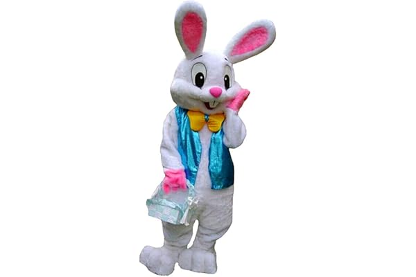 JIUYUE MatGui Påsk Kanin Kanin Maskot Kostym Vuxen Halloween Fin Klänning