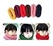 Colourful Baby World Kids Toddlers Boys Girls Winter Neck Warmers Knitted Scarf Plain Red Pink Brown - Red