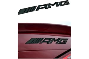 Replacement for A-MG Emblem Genuine 3D Chrome Trunk Logo Badge Sticker Decal Decoration (Black)