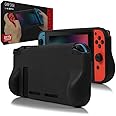 Orzly Grip Case for Nintendo Switch - Protective Back Cover for Nintendo Switch (2017 Console) in Handheld Gamepad Mode with 