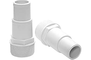 FUBESK 2 adaptadores de manguera de bomba de filtro de piscina de 1 1/10.2 cm-1 1/5.1 cm, ajuste de PVC 417-6060 para reemplazo de filtros de bombas de piscina sobre el suelo