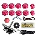 Produktbild Jasnyfall Arcade Joystick DIY Kit Null Verzögerung USB Controller Joystick mit Drucktasten-Farbe: pink