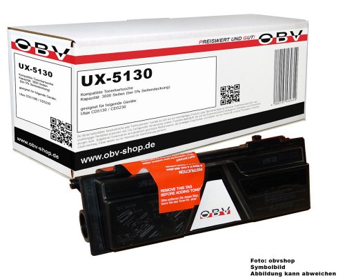 Kompatibler Toner ersetzt Utax 613011110 für CD5130 Cd5130P CD5230 schwarz 3000 Seiten