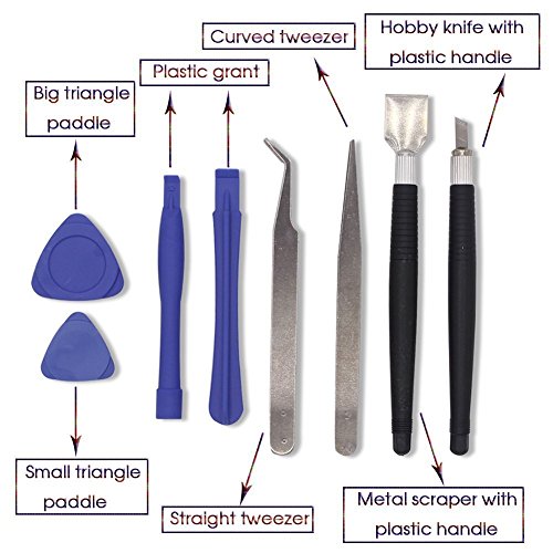 Giwox 16 in 1 Präzisions-Schraubendreher-Set, Miniatur Reparatur Kit Portable Schraubendreher Bits Werkzeugsatz für iPhone, iPad, iPod, Mac, Android Smartphone, Computer, Laptop - 4