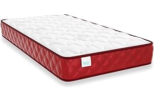 Nalui-Colchón Cuna 140 x 70 cm Baby Dreams Núcleo HR Adapt Foam, Lateral 3D Transpirable y Tejido Aloe Vera Hipoalergénico, Reversible, Certificado Oeko-Tex® | Hecho en España. Altura ±11cm, Burdeos