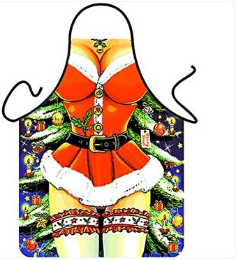 Personalized sexy ladies with Christmas dress pattern apron