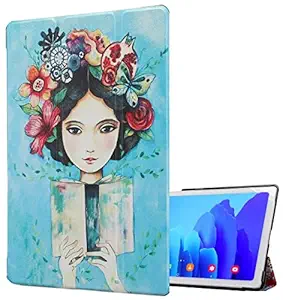 SwooK Protective Folio Flip Cover Case for Lenovo Tab M8 8 inch HD / M8 2nd Gen / M8 2nd Gen FHD TB-8505F TB-8505X TB-8505FS TB-8705F Lenovo Tab Case Cover (Reading Girl)