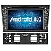 Produktbild Ohok 7 Zoll Bildschirm 2 Din Autoradio Android 8.0.0 Oreo Octa Core Radio mit Navi Moniceiver DVD GPS Navigation Unterstützt Bluetooth WLAN DAB+ OBD2 für OPEL Schwarz mit Rückfahrkamera