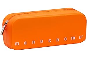 Pigna, Astuccio Bustina in morbido Silicone, Monocromo FLUO, Colore Arancio, Confezionato singolarmente