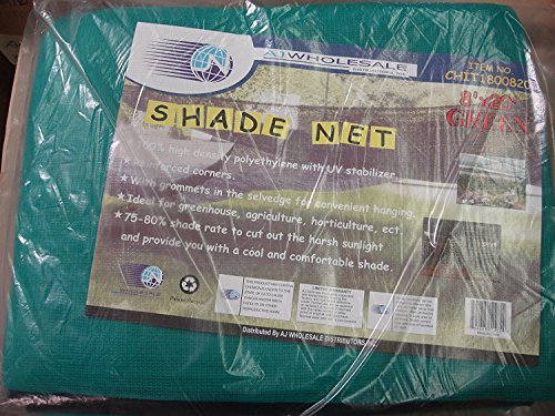 20 X 20' Green Shade Net Mesh Screen Garden Patio Pool RV Nursery Canopy Sun Tarp Fence