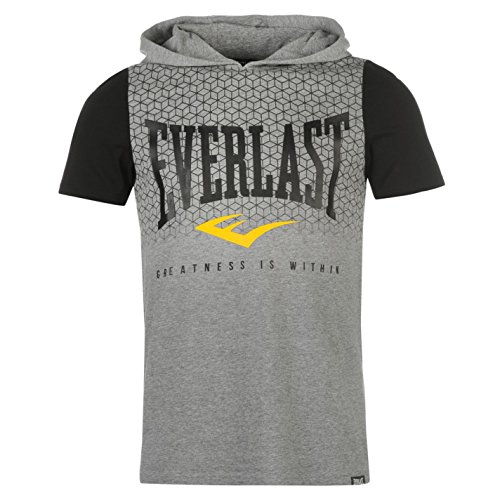 Everlast Mens Hooded T Shirt Tee Top 