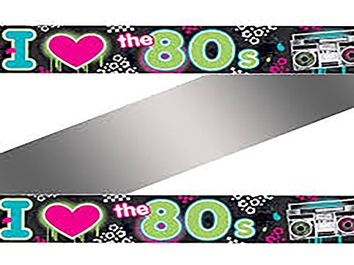 Amscan 7,6 m Totally 80s Folie Banner - 2