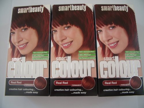 Preisvergleich Produktbild SMART BEAUTY REAL RED PERMANENTE HAARFARBE X 3