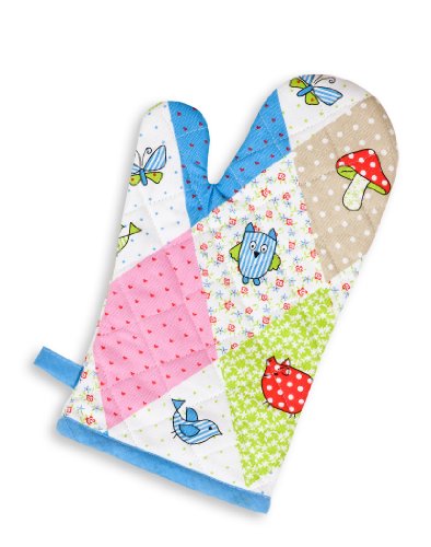 Triolino® Halbleinen-Geschirrtuch Patchwork 50 cm x 70 cm, Größe:50 cm x 70 cm;Farbe:Rot - 6