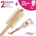 Bath Body Brush With Double Sided Head & FREE Hanging Hook. Perfect Exfoliating Body Brush + Great For Dry Brushing. This Long Handled Back Brush Is The Best Shower Back Scrubber For Men And Women!