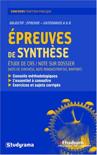 Epreuves de synthèse