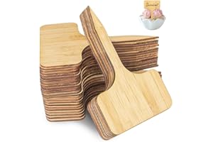 GIDWRIY 40 Piezas Etiquetas Plantas Bambu,Carteles Huerto Exterior,Etiquetas Jardineria,Plant Name Tag,Marcadores Plantas,Marcadores Jardineria para Huerto para Planta, Verduras, Hierbas, Flores