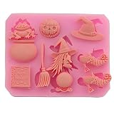 JUNGEN® Molde de Silicona de Fondant DIY Molde de Pastel Decoracion para Halloween Tartas Decoración de repostería Pastel Cookie