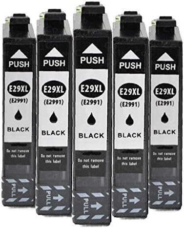 5 x Black IBC Printer Ink Cartridges for Epson PK 29XL BK, Expression Home XP-235, XP-245, XP-247, XP-332, XP-342, XP-345, XP-432, XP-435, XP-442