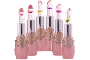 BEAUTY GLAZED 6 przezroczystych zmian kolorów, balsam do ust, krem nawilżający, różowy, kryształowy galaretka, kwiaty, makijaż, temperatura, szminka, trwały, balsam do ust, magiczna zmiana koloru, makijaż ust