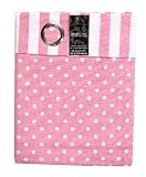 Homescapes Kindervorhang Mädchen Kinderzimmer Ösenvorhang Dekoschal Polka Dots 2er Set rosa weiß 137 x 228 cm (Breite x Länge je Vorhang) 100% reine Baumwolle - 4