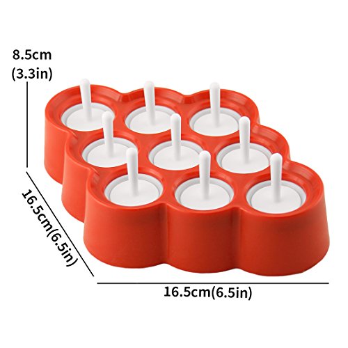 Joyoldelf mini Ice Pop Maker,Silikon Ice Lolly Moulds mit Bonus 3 Silikon Eis Lutscher Formen – Machen Sie gesunde Ernährung für Ihre Kinder - 7