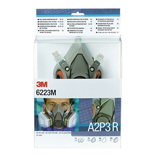 Preisvergleich Produktbild Atemschutz-Halbmasken-Set 6223M A2P3R 9tlg. Inhalt:1x6200M 2x6055 4x5935 2x501