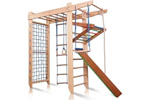 SPORTBABY Turnwand Gym Klettergerüst Spartak-5-220 Sportgerät, Kletterwand, Holz, Turnwand, Sprossenwand, EU-Warenlager, Zertifikat!