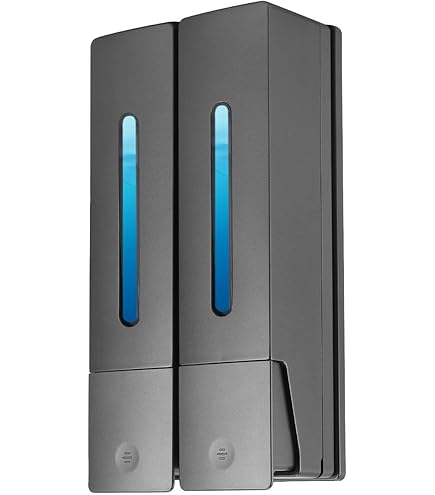 Allecto Plus - Wandmontage Zeepdispenser 350 ml voor Douche, Thuis en Hotel - Geen