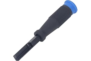 ASIXXSIX Dłuto do Drewna, Dłuto Kątowe, Dłuto Narożne ze Stali Chromowo-wanadowej Kwadratowej z Uchwytem TPR, Dłuto do Rzeźbienia w Drewnie, Dłuto Ręczne do Rzeźbienia w Drewnie Stolarskim