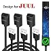 Produktbild Unokki JUUL USB magnetisches, Kabel, schnelles Aufladen, Ladegerät, Charger 3 Packungen (je 6 m lang)