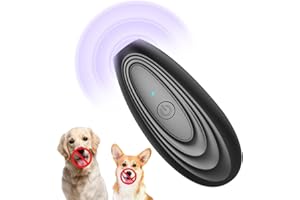 HOVCEH Handheld Hund Repeller, Wiederaufladbare Antibell, Antibell für Hunde, Anti Bellen Gerät Ultraschall Hunde, Ultraschall Anti Bell für Große Kleine Hunde Hundetraining und Gehen