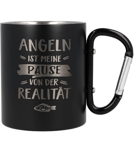 Witzige Kaffeetasse 'Ich Denk An Einen Hecht' – 300 Ml, Keramik, Spülmaschinenfest, Angler-Geschenk