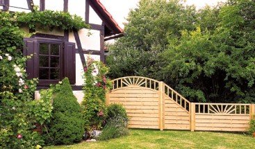 Lamellenzaun Neapel Ranki B180 x H90 cm. - 2