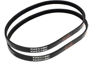 3DREMOTE 2 correas de alta resistencia PJ457/180J 4 rayas para cortacéspedes compatible RYOBI SKIL