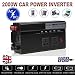 Produktbild Car Power Inverter 2000 W DC 12 V bis 220 V AC 2 Ausgänge + 4 USB Lade-Ports + 2 Zigarettenanzünder Portable Compact Stabiler Konverter für Tablets Laptop Smart Phones mit Zigarre Akku-Anschluss