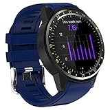 WOVELOT F1 Sport Smart Watch mit GPS-Kamera Unterstuetzung Stoppuhr Bluetooth Smartwatch SIM-Karte Armbanduhr Fuer Android IOS Telefon (Blau)