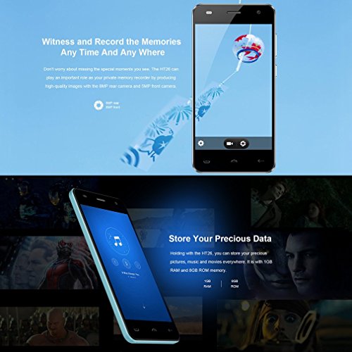 HOMTOM HT26 4,5 Zoll 4G Smartphone Ohne Vertrag Android 7.0 MTK6737 Quad Core 1.3GHz Dual SIM 1GB RAM+8GB ROM 8MP Kamera (Blau) reviews HOMTOM HT26 4,5 Zoll 4G Smartphone Ohne Vertrag Android 7.0 MTK6737 Quad Core 1.3GHz Dual SIM 1GB RAM+8GB ROM 8MP Kamera (Blau)