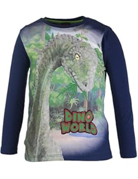 Jungen Dino World Shirt, dunkelblau