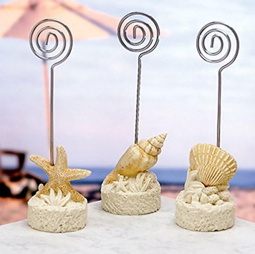 New Beach Theme Wedding Place Card Holder &amp; Balloon Weight
