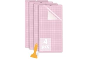 Jerilla 4pcs Cutting Mat for Cricut 12x24 inch FabricGrip Cutting Mats Set Adhesive Sticky Cutting Mats for Cricut Maker/Explore One/Air/Air 2 with Scraper